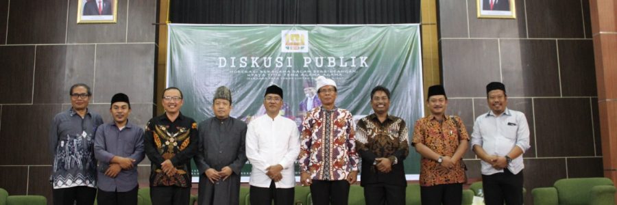 Merayakan Keberagaman “Diskusi Publik Moderasi Beragama dalam Perbincangan: Upaya Titik Temu Agama-Agama”